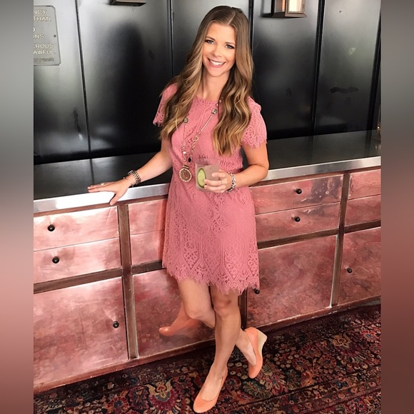 Francesca’s Lace Pink Dress - Picture 2 of 10